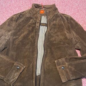 Hugo Boss Men's Brown Suede Jacket